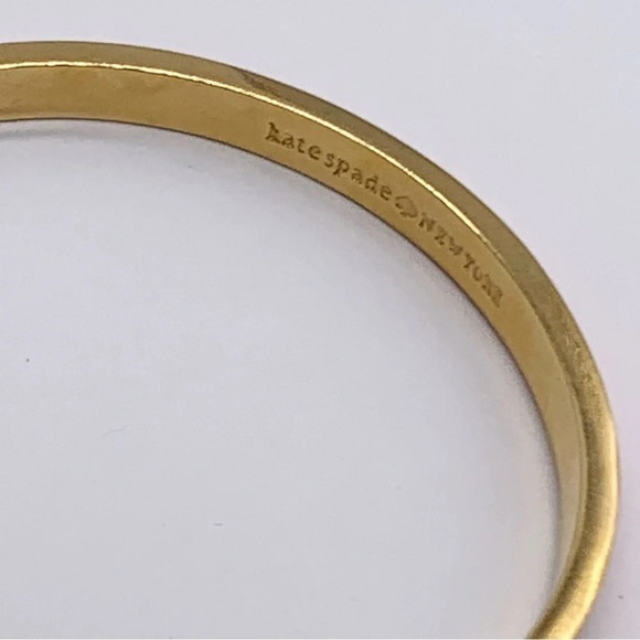 Kate Spade Coral Heritage Hinged Bangle Bracelet - Picture 4 of 4